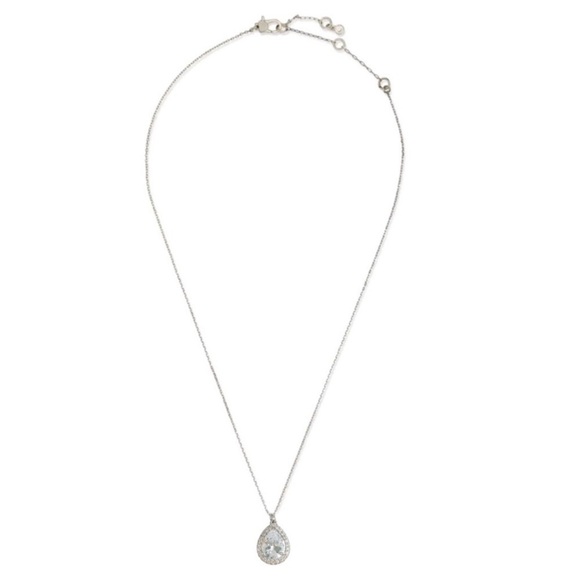 KATE SPADE • Silver Brilliant Statements Crystal Halo Pendant - Picture 3 of 5